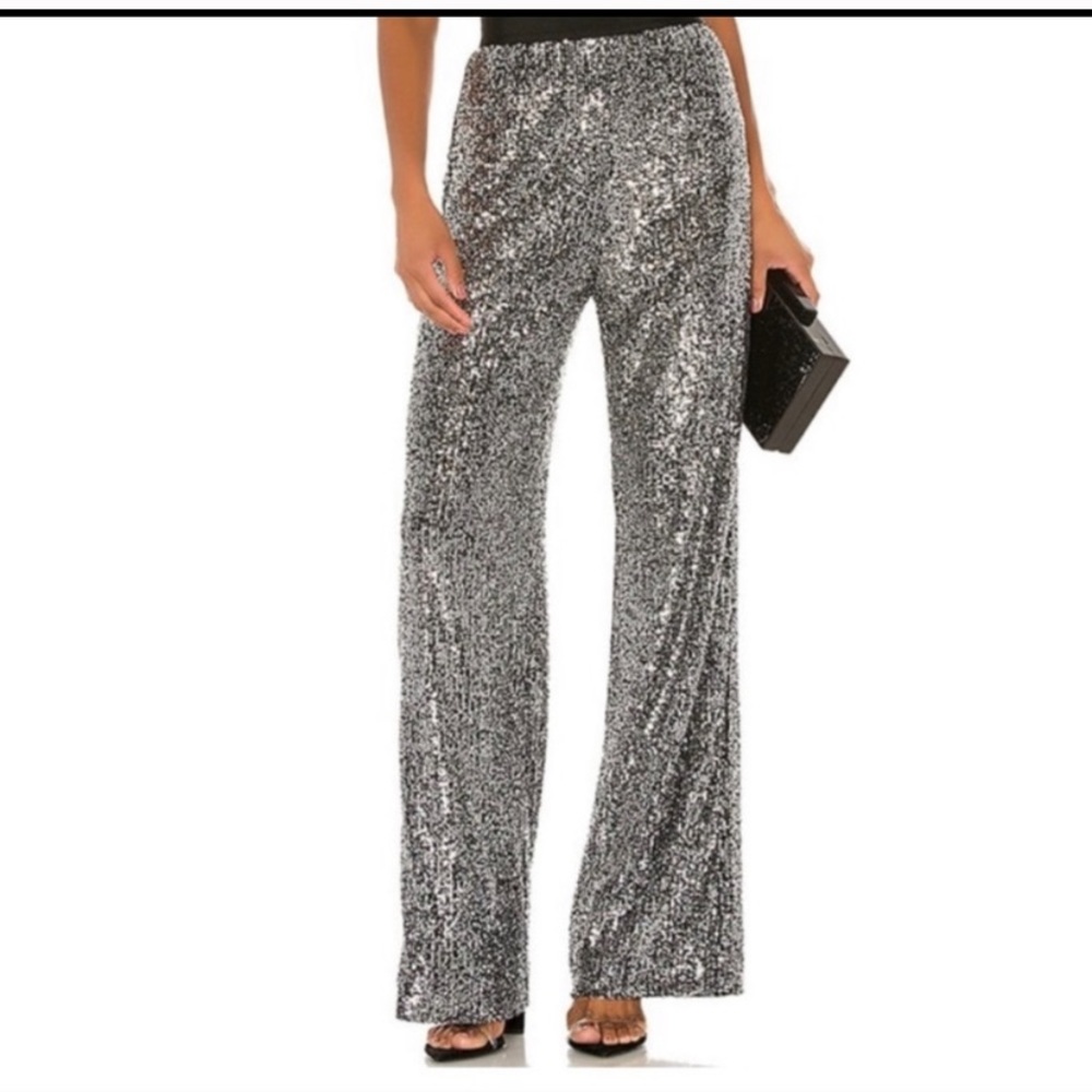 Sparkling high waisted pants